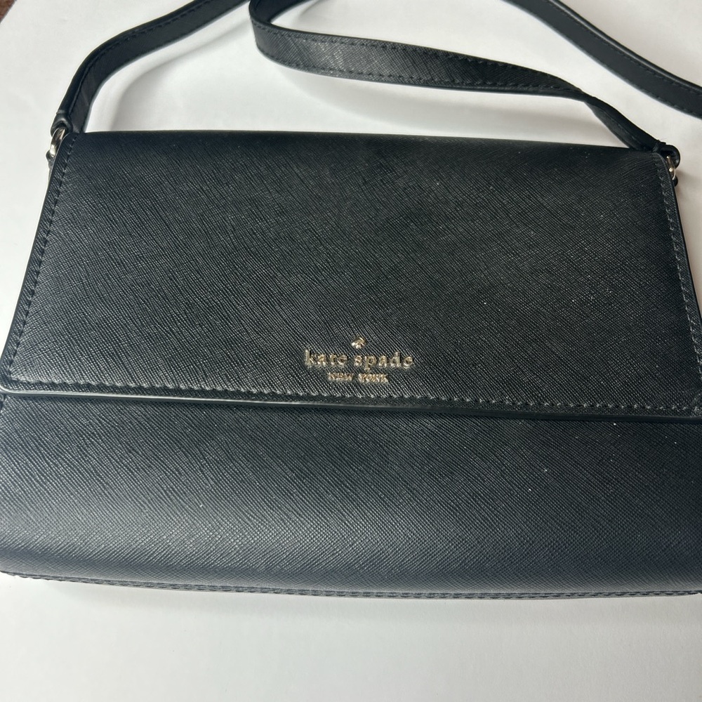 Kate Spade Black Patterned Interior Crossbody Han… - image 2